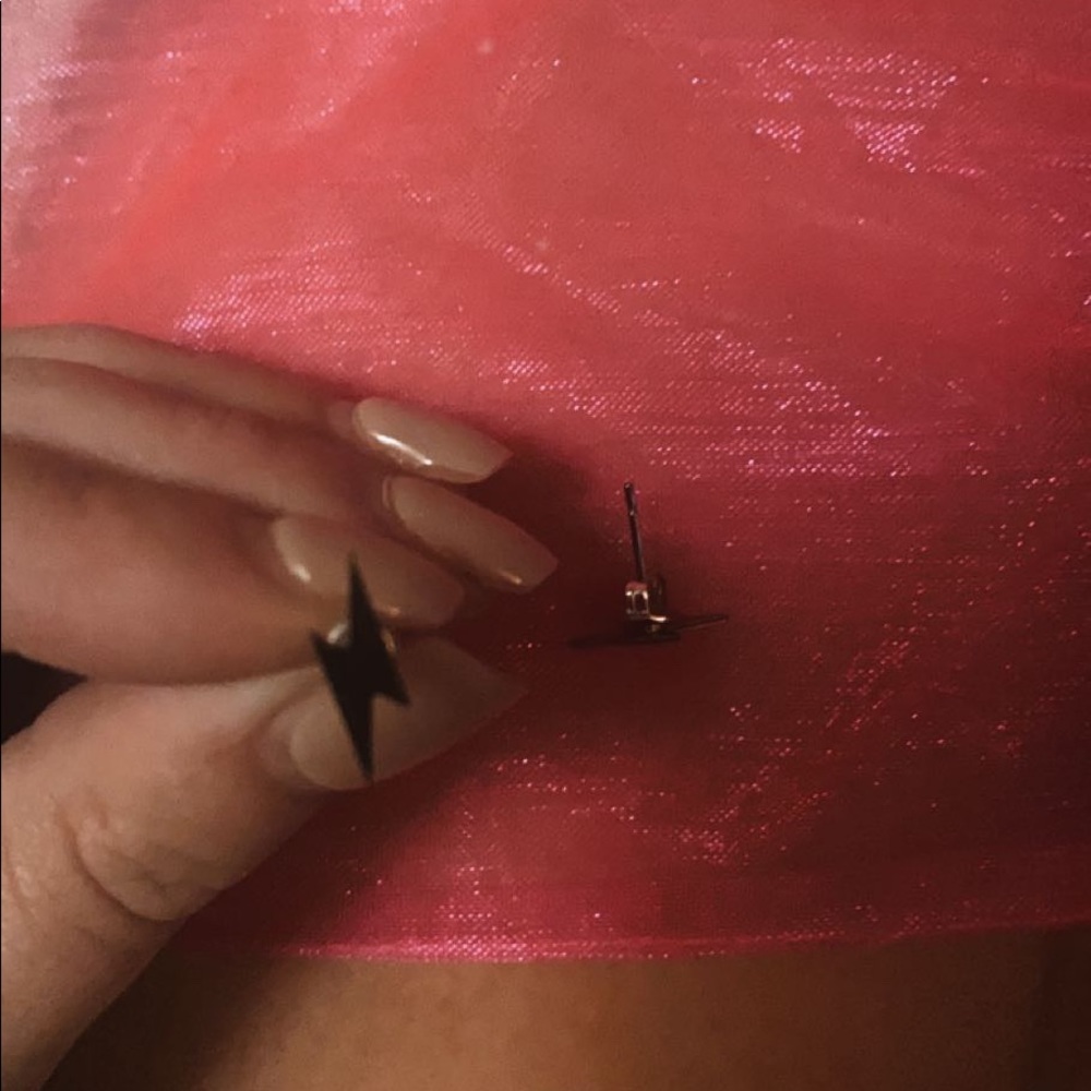 Lightning bolt earrings